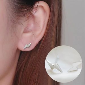 🎉 New Stainless Steel Lightning Bolt Stud Earrings